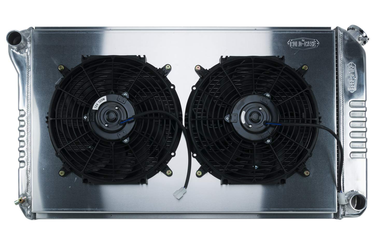 68-72 A-Body COLD - CASE Radiator MT Dual 12in Fan, Silver (GMA42K)