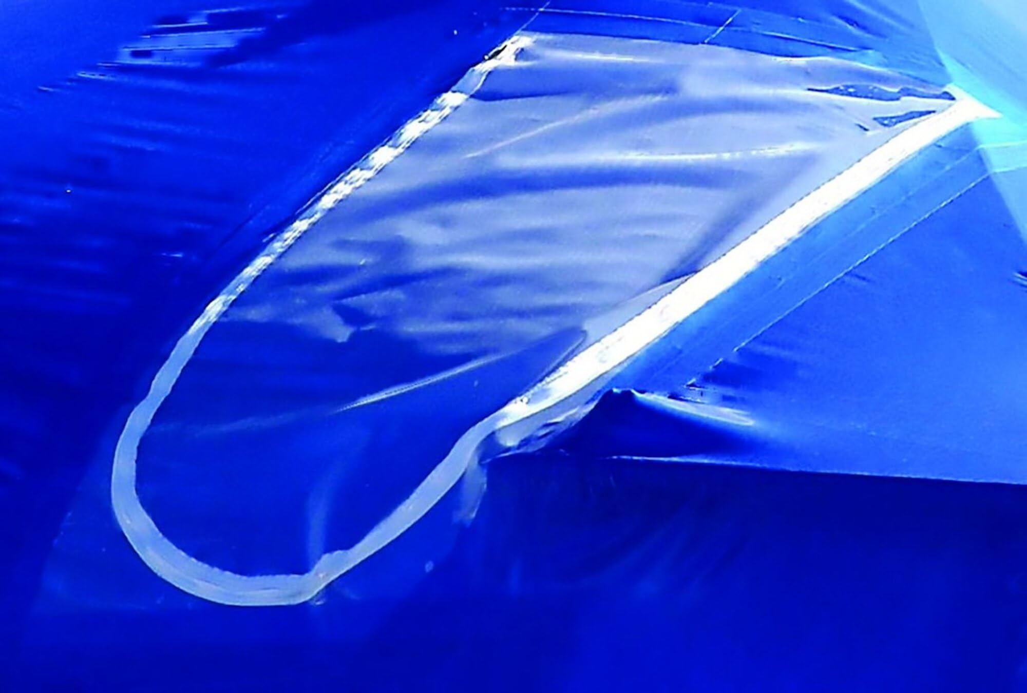 36" x 72" Dr. Shrink Zipper Access Door - Blue
