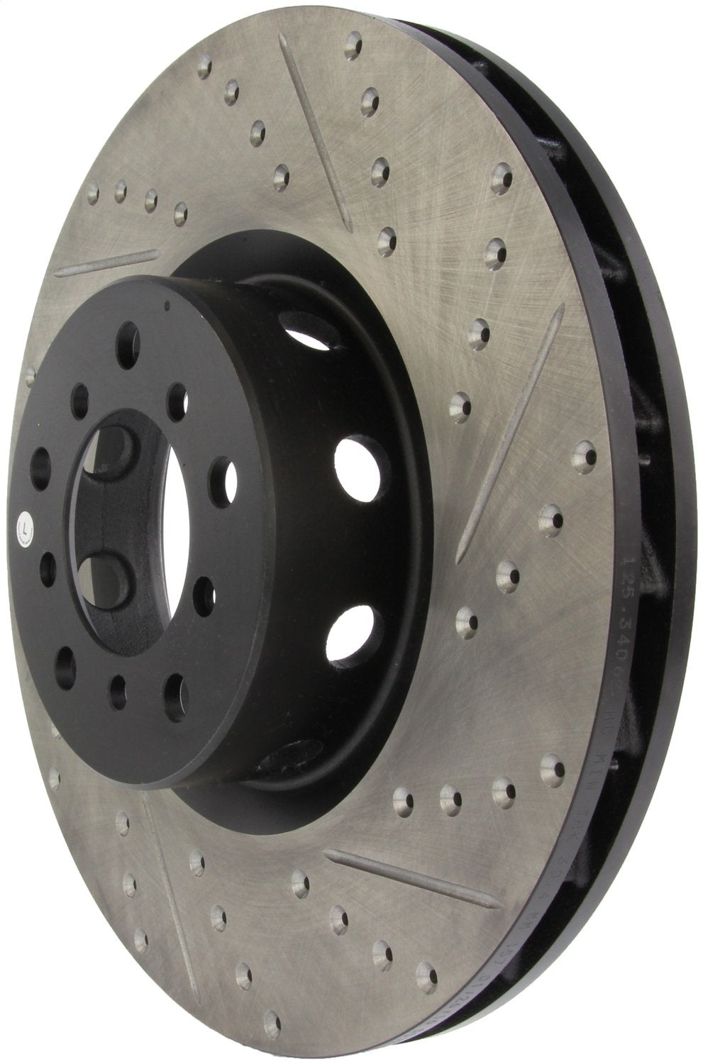 Sport Drilled/Slotted Brake Rotor StopTech 127.34062L (Front Left), 1 Pack