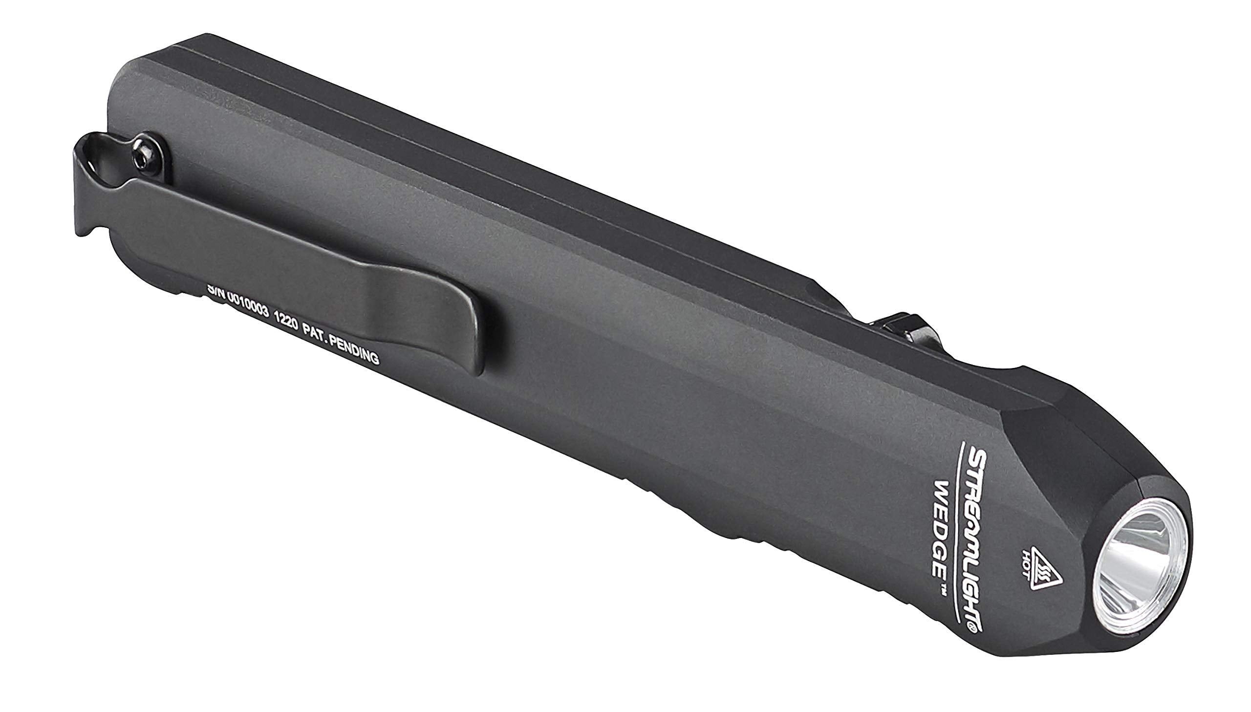 Wedge Streamlight 1,000-Lumen Max 300-Lumen Standard 1,200-Candela Flat Everyday Carry Flashlight, Includes USB-C Cable and Lanyard, Black