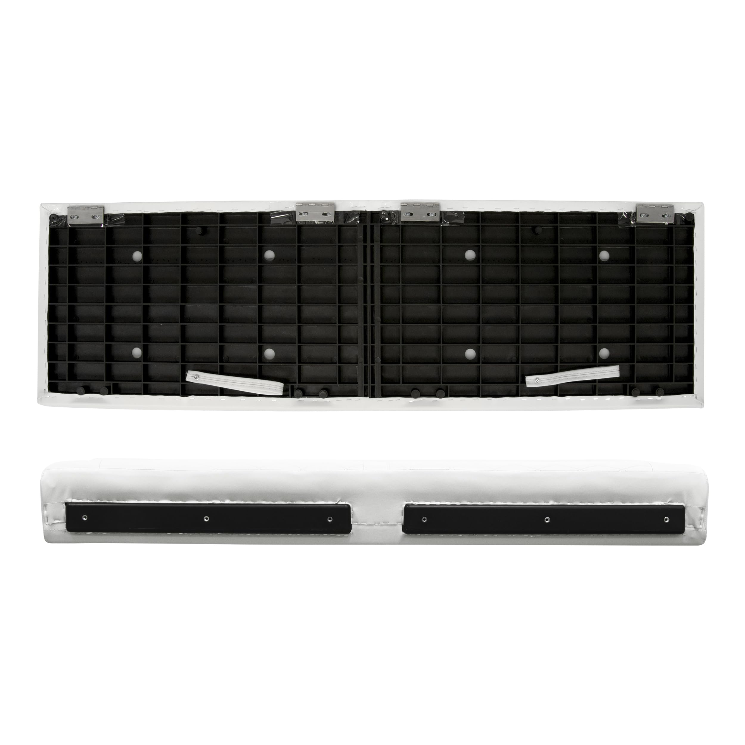 DLX106-1904 Wise DLX Series 55" Pontoon Bench Cushion Set - White/Mariner Blue