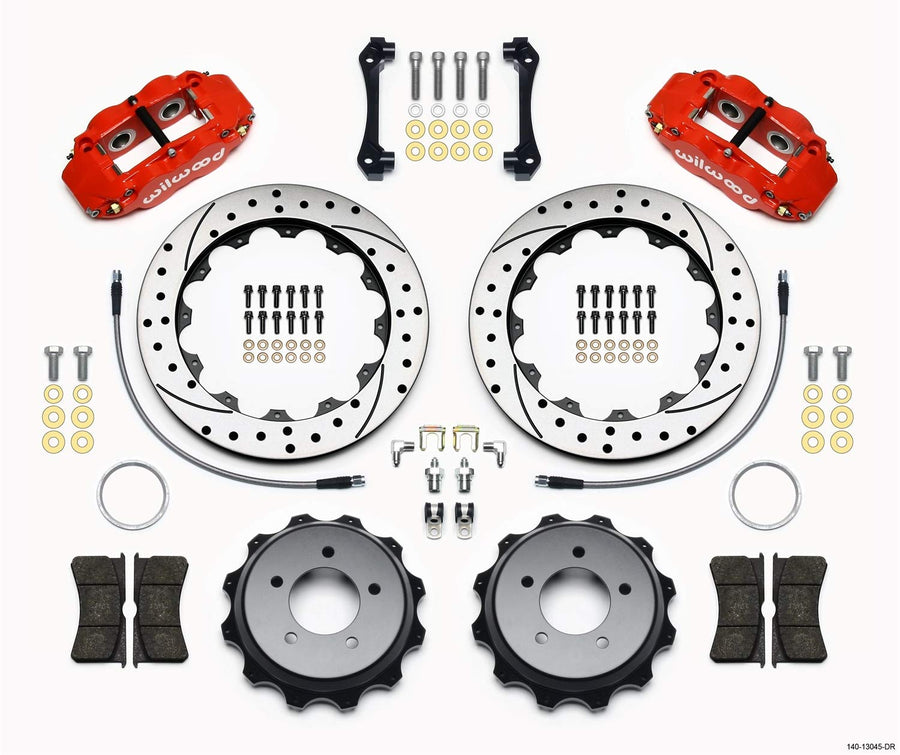 Rear FNSL4R Kit,12.88", Drilled, Red