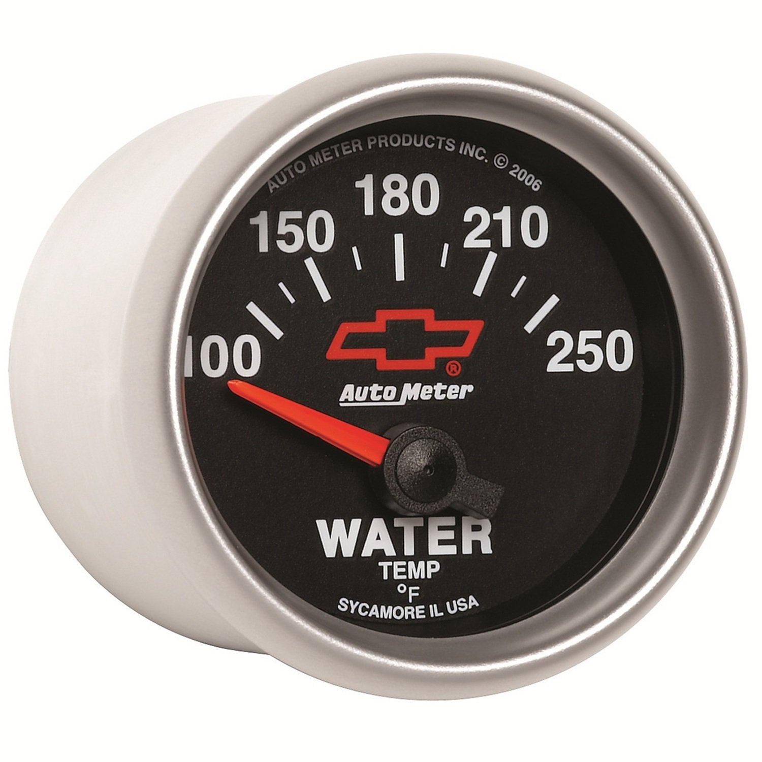 Auto Meter 2-1/16" Red 100-250 Degree Fahrenheit Short Sweet Electric Water Temperature Gauge GM Performance Parts 3637-00406