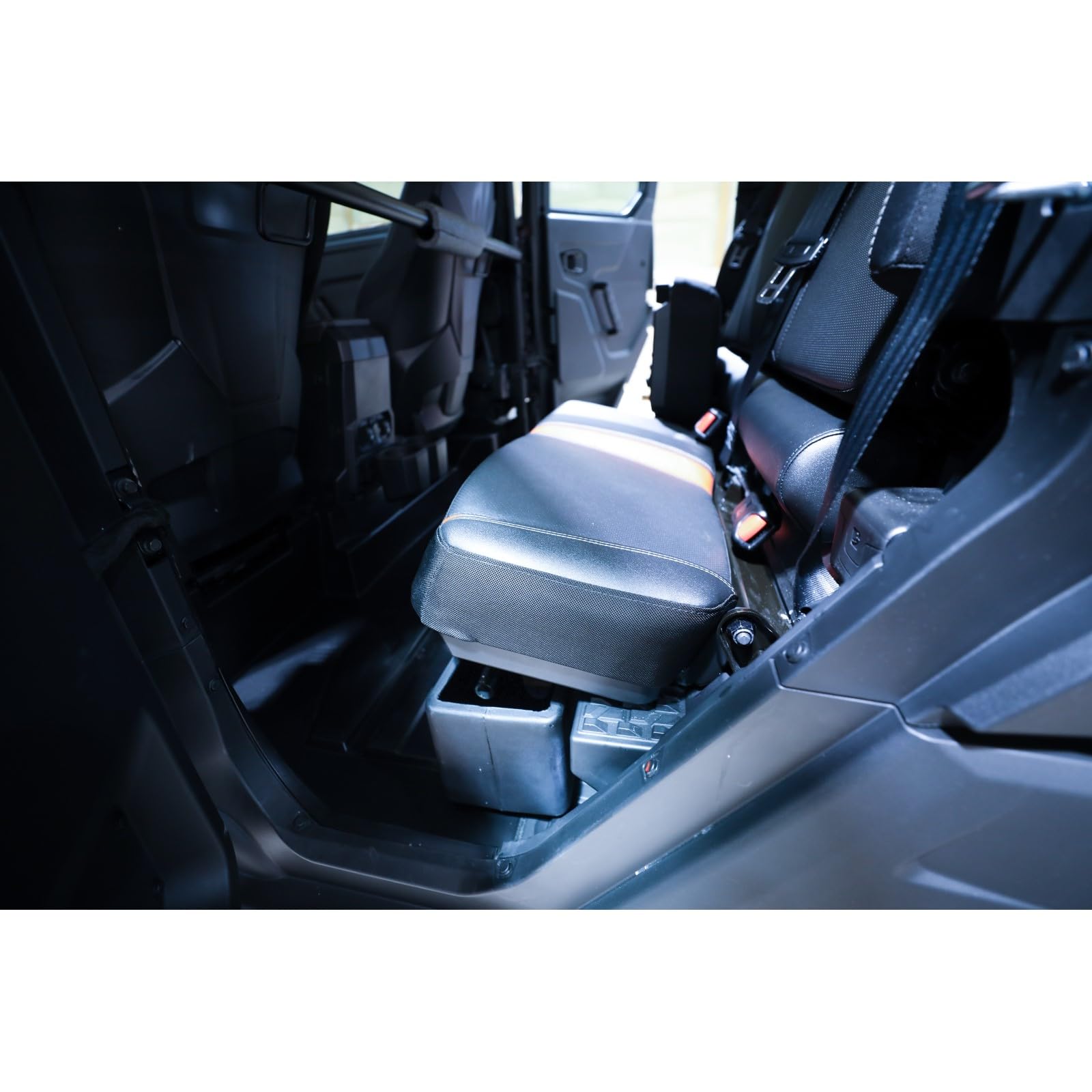 Under Seat Storage DuHa 70830 fits 2024-2025 Polaris Ranger Xpedition ADV Crew Cab 5-Passenger | Black Heavy-Duty Back Seat Organizer | Includes 2-Piece Dividers