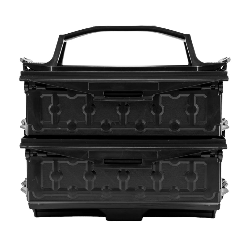 YakAttack TracPak Fully Loaded Combo Kit - Black | Includes 2 Stackable Storage Boxes | Quick Release Handle & Base | 3 Internal Trays | Track & Surface Mount Hardware | Made in USA
