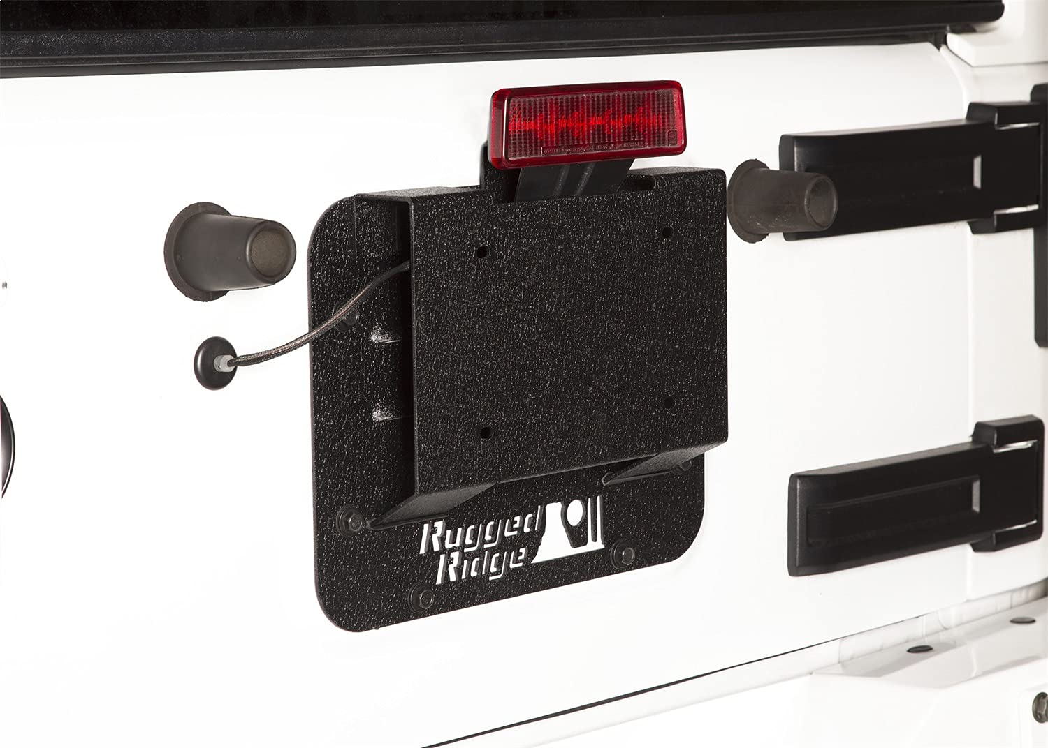 Rugged Ridge Delete Kit Tire Carrier | Black, Vented | 11586.11 | Fits 2007-2018 Jeep Wrangler JK