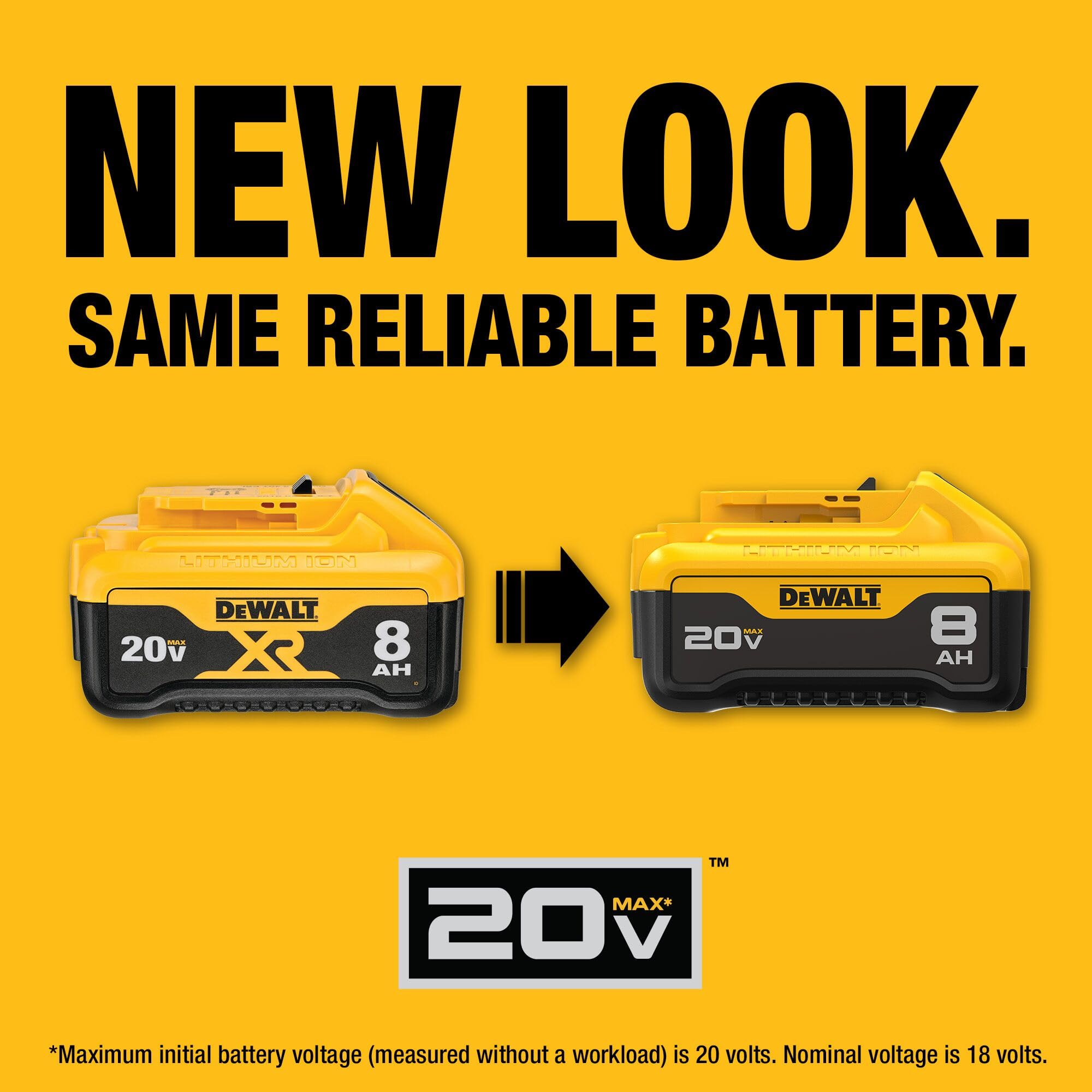 20V MAX* DEWALT XR Battery, 8.0-Ah (DCB208)