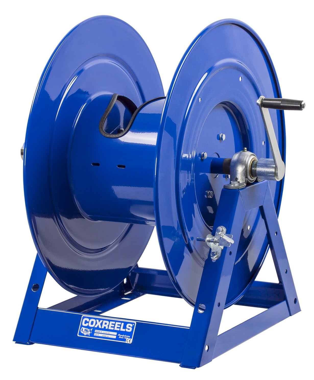 Hand Crank Hose Reel Coxreels 1175-6-100: 1" I.D., 100' Hose Capacity, Less Hose, 3000 PSI