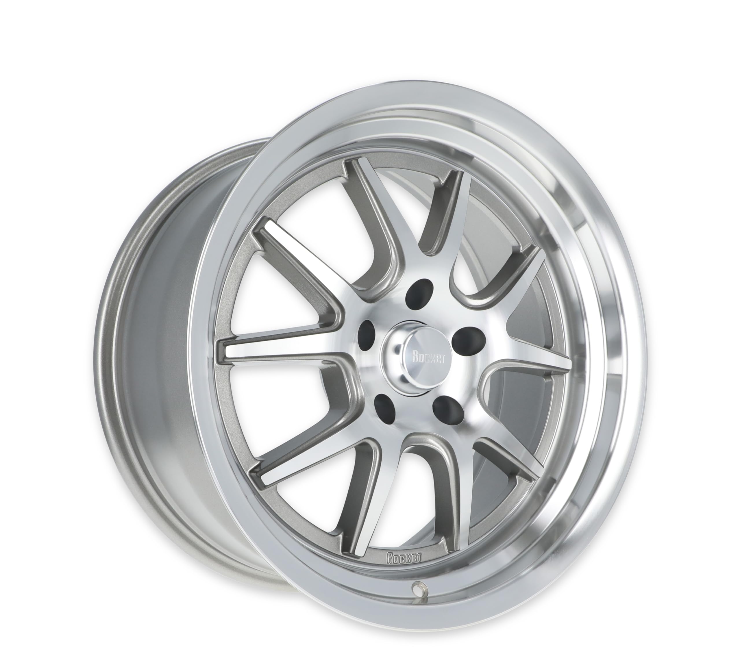 TTR19-896155 Rocket Racing Wheels 18x9 Attack Machined 5x4.75 5.5 bs