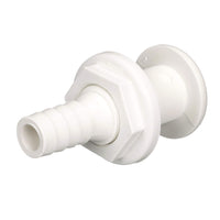 Polypropylene attwood 3873-3 Straight Thru-Hull Connector for Boating Plumbing Fittings, White Finish