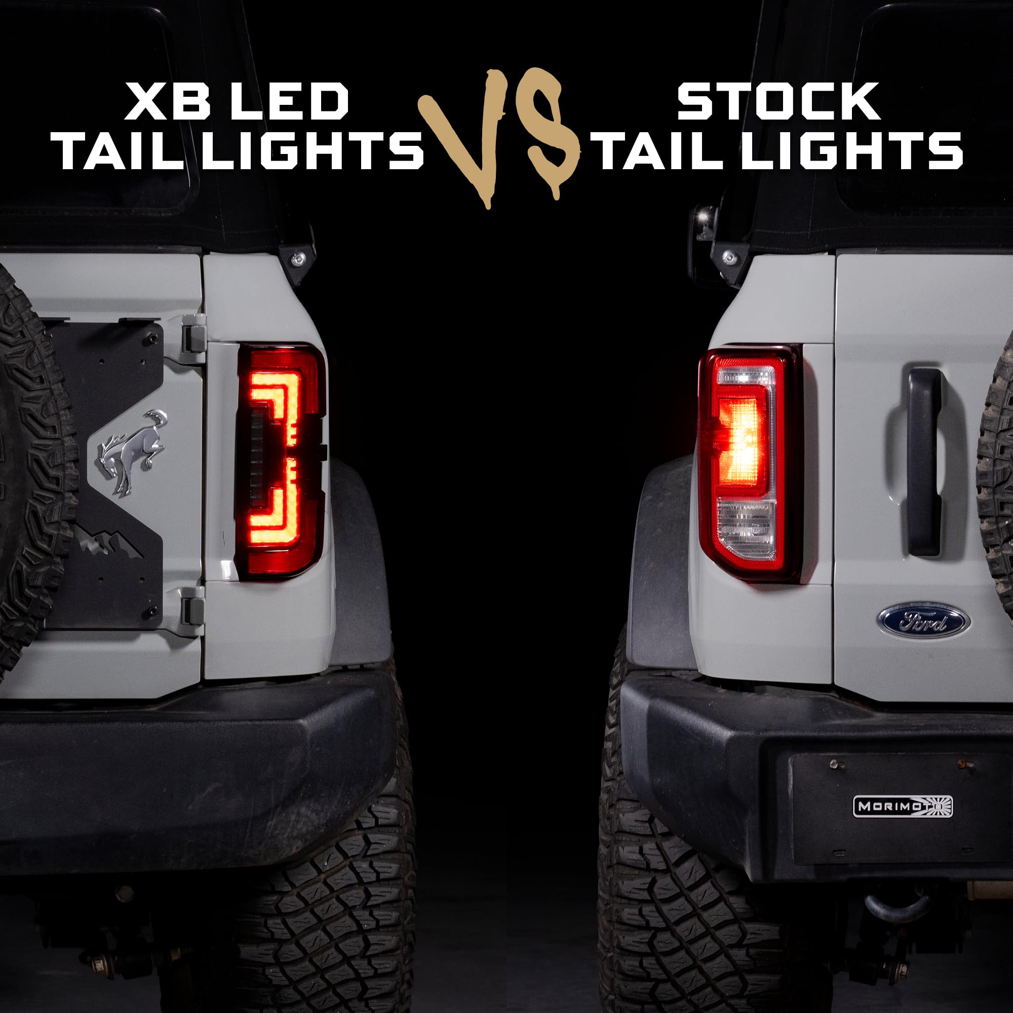 XB LED Morimoto Red Taillights for Ford Bronco 21+ (LF750)