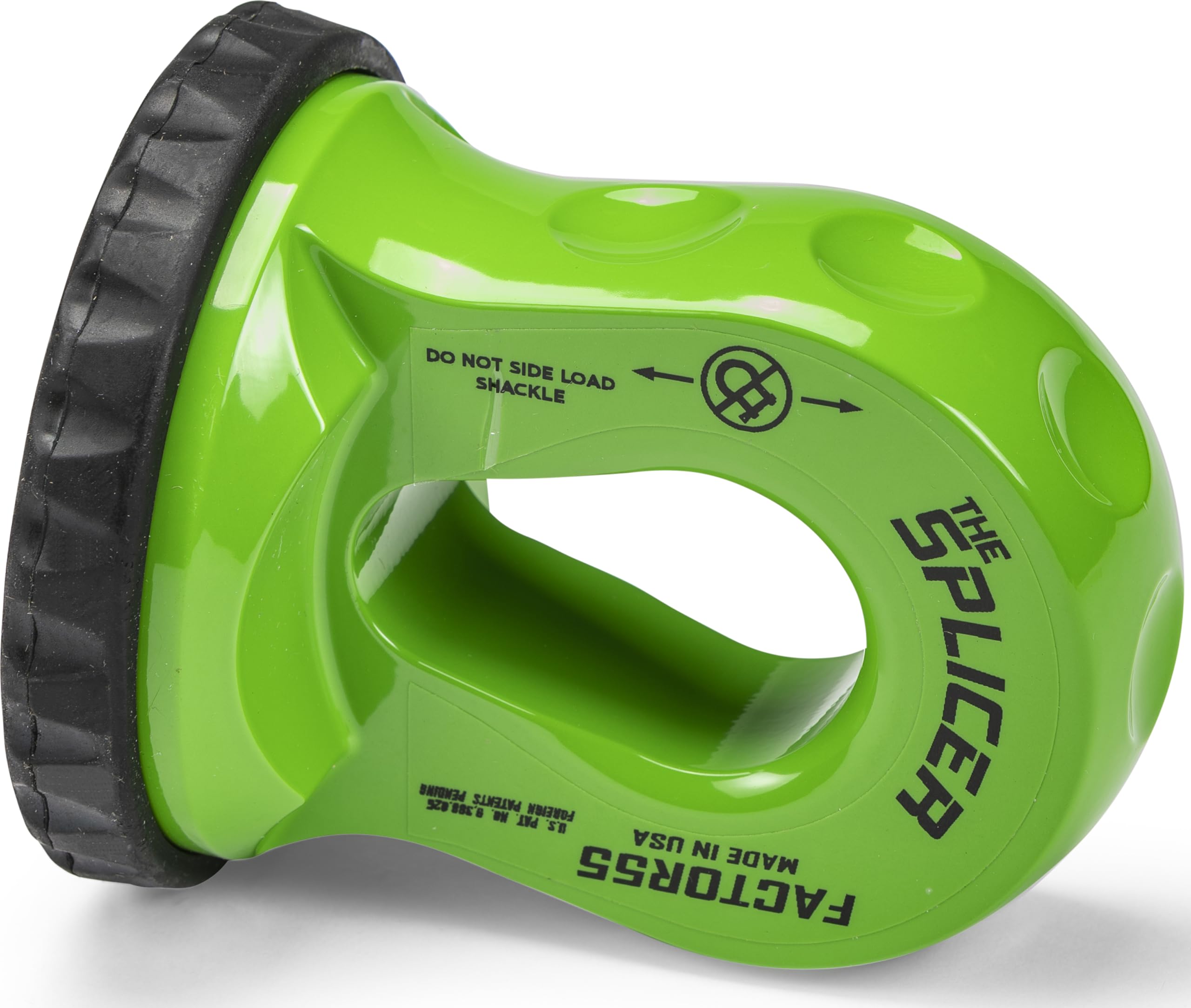 Synthetic Rope Shackle Factor 55 Splicer, Fits Rope up to 1/2" - Green