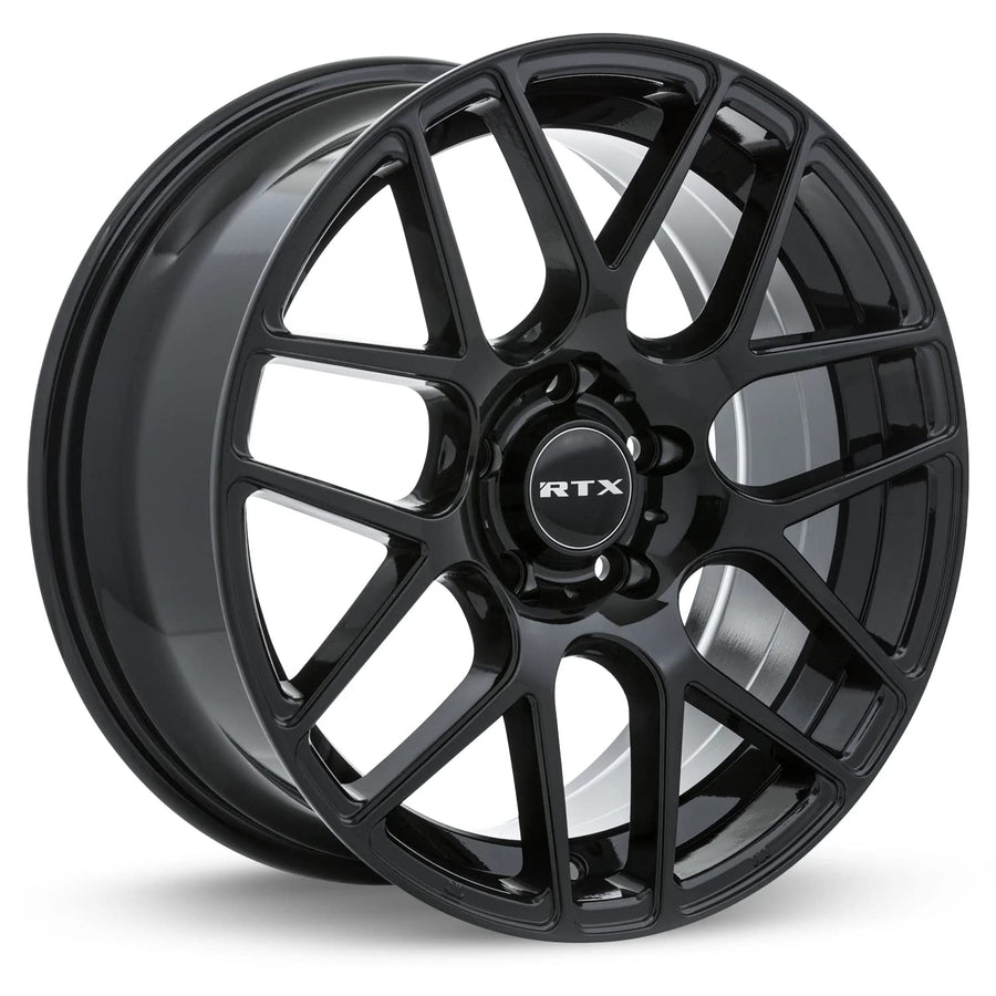 Custom RTX Wheel - 17x7.5, 38 Offset, 5x105 Bolt Pattern, 56.6mm Hub - Gloss Black Rim