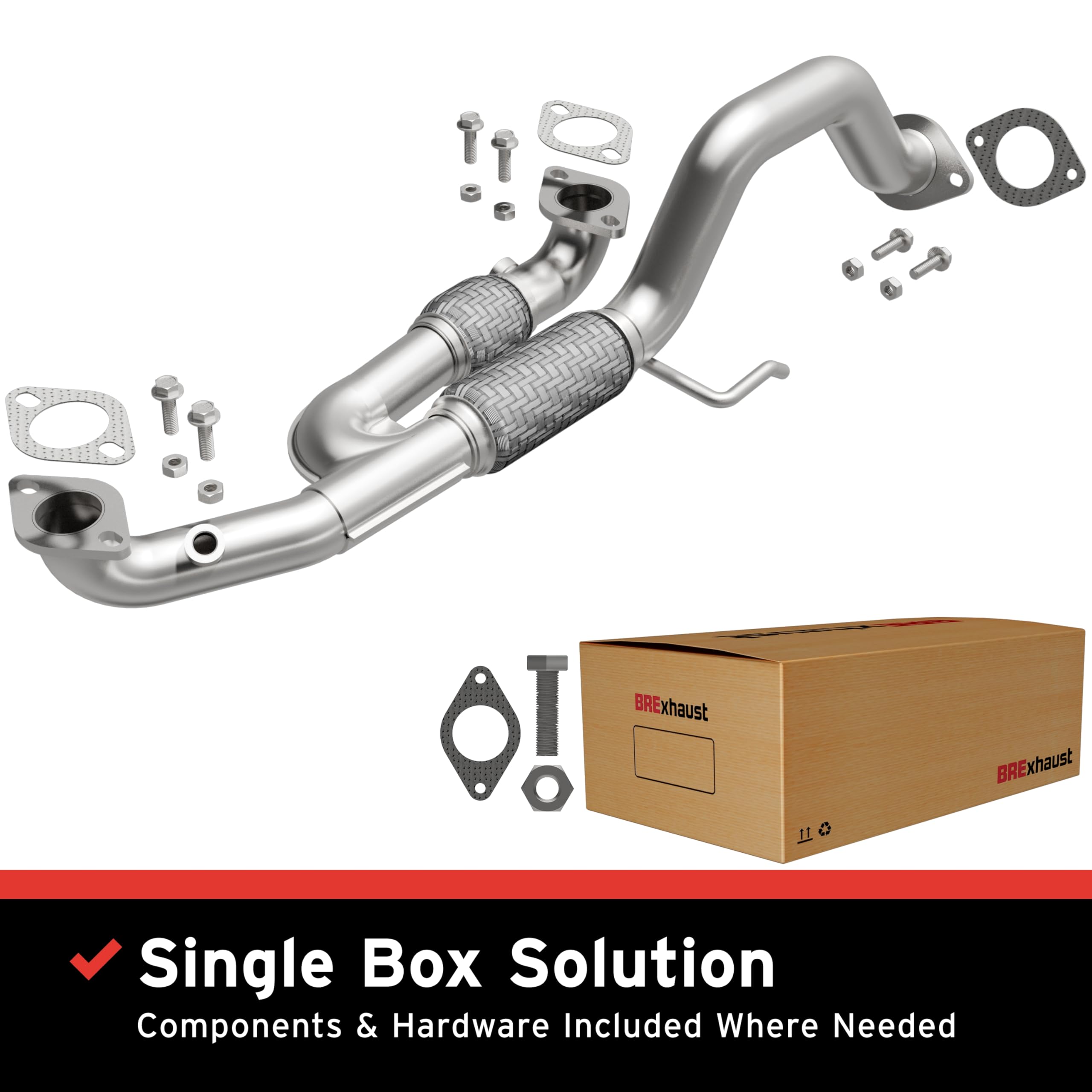 Replacement BRExhaust Front Pipe Kit 107-0253: Direct-Fit, Compatible with 06-08 Hyundai Sonata 3.3L