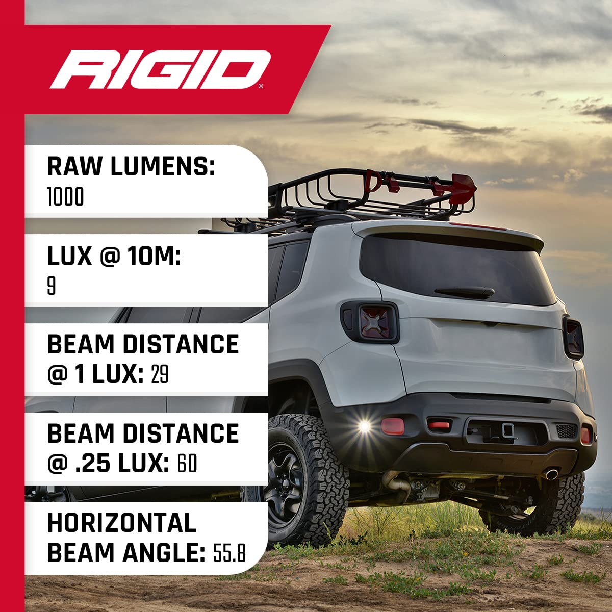 Backup Kit RIGID INDUSTRIES Ignite Black Flood Flush Mount: Mounting Accessories For Offroad Use