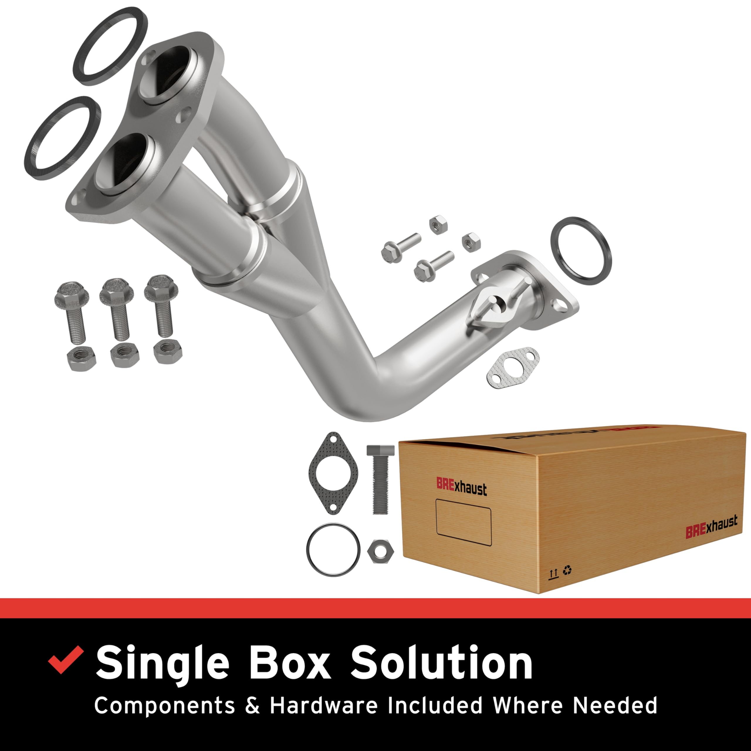 Replacement BRExhaust Front Pipe Kit 107-0155: Direct-Fit, Compatible with 98-00 Tacoma 2.4L