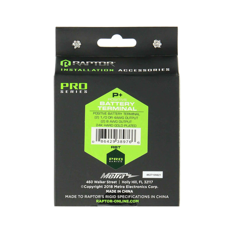 METRA ELECTRONICS RAPTOR BY PRO SERIES POSITIVE BATTERY TERMINAL - RBT