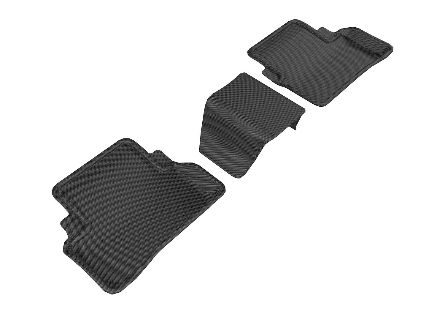 Kagu 3D MAXpider Custom Fit Floor Mat (Black) for Mercedes-Benz E-Class SEDAN/E43 AMG Sedan 2019-2023 - Second Row