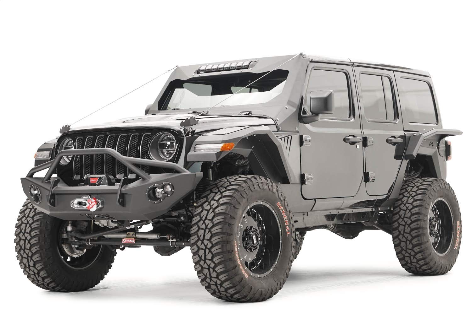 Fab Fours Integrated Light 18-C Jeep Jl Wide Flare with Base Fender