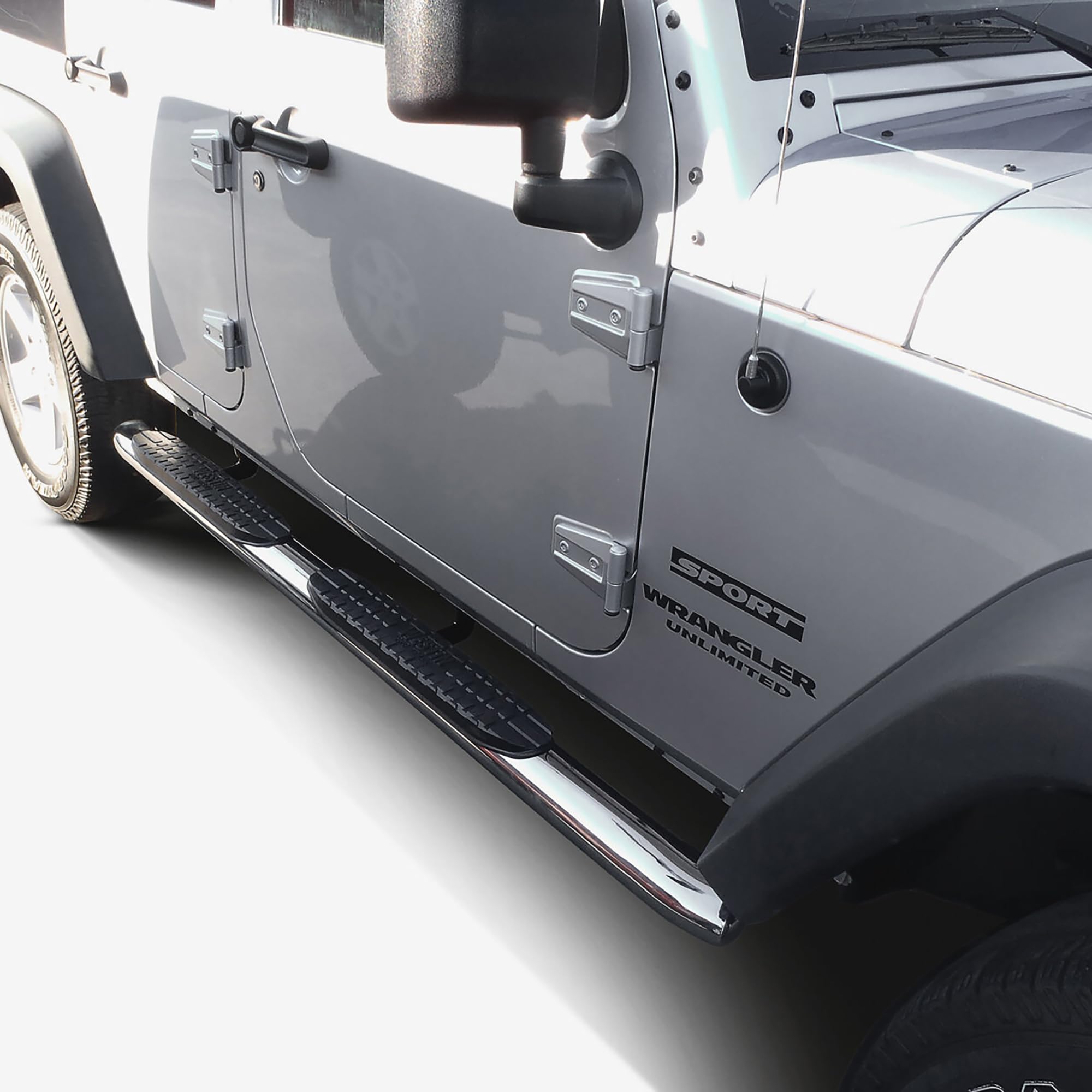 PRO TRAXX 4 Westin Oval Nerf Bars fits 2007-2018 Wrangler JK Unlimited 4Door Polished Pair