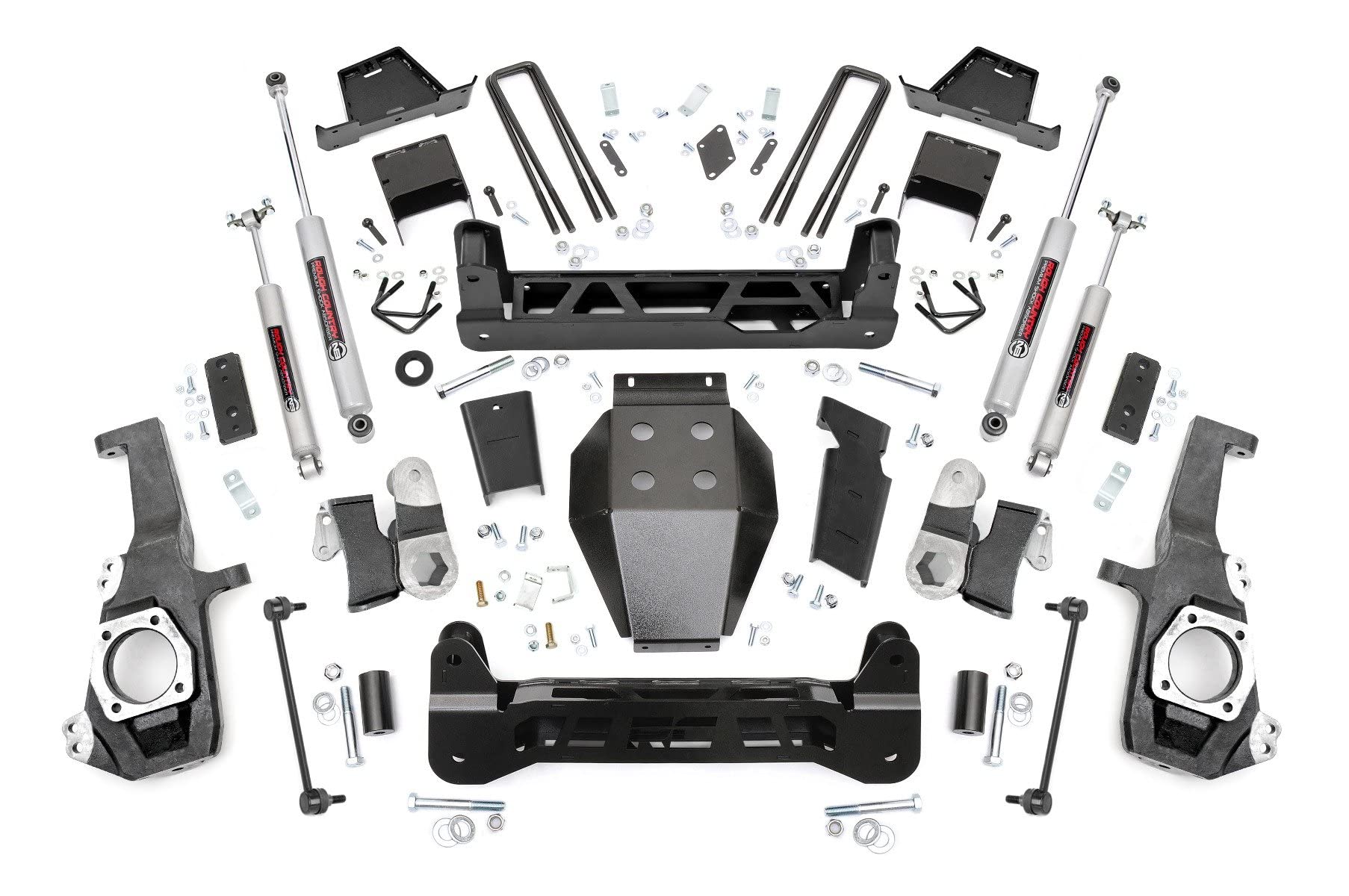 7" Rough Country Suspension Lift Kit for 2020-2025 Chevy/GMC 2500HD 4WD - 10130A