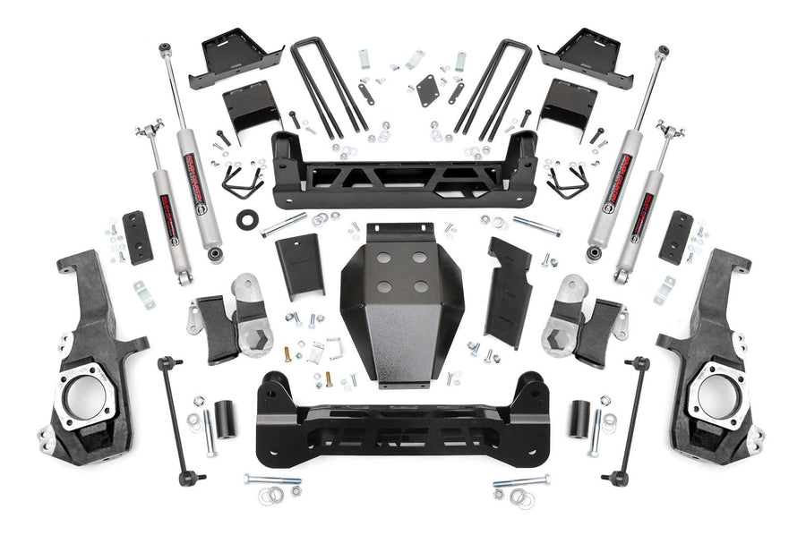 7" Rough Country Suspension Lift Kit for 2020-2025 Chevy/GMC 2500HD 4WD - 10130A