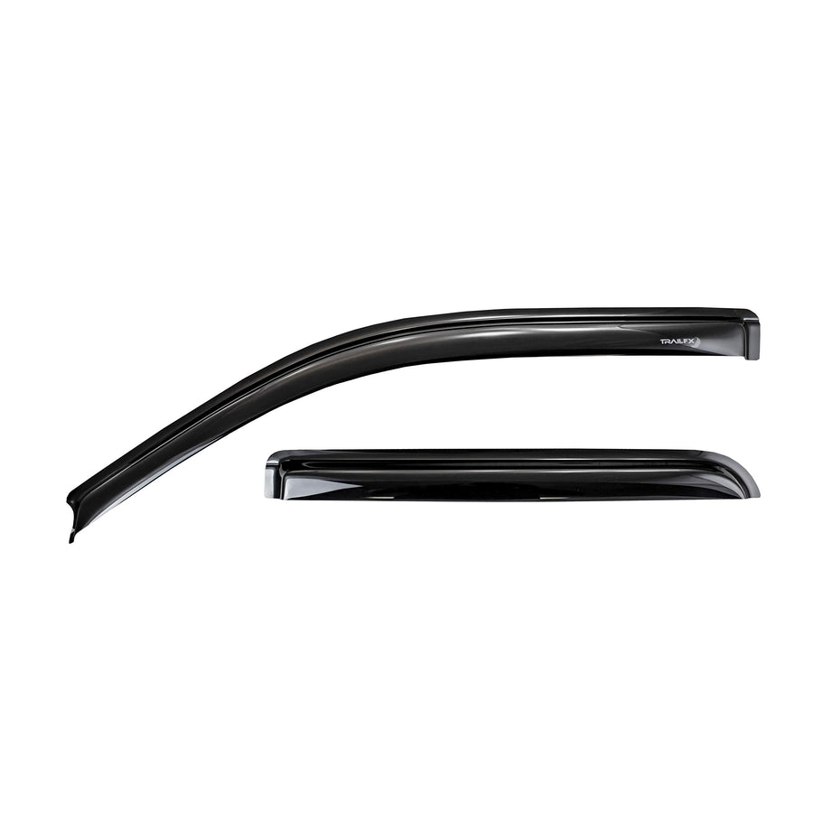 Rainguard Trailfx Window Vents for Ford F-250 Super Duty Standard Cab 1999-2016 Smoked Acrylic Low Profile Tape-On Two Piece Side Window Deflectors 2503H