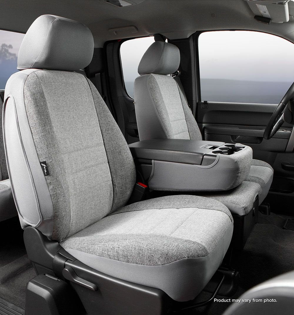 Gray FIA OE39-28 Custom Fit Front Seat Cover Split Seat 40/20/40 - Tweed, (Gray)