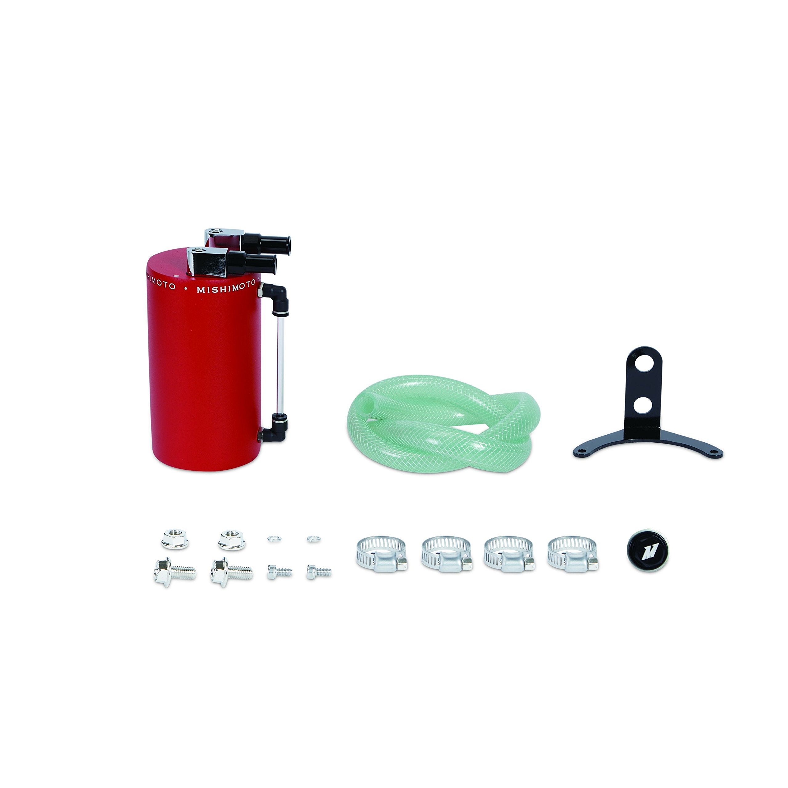 Mishimoto Aluminum Oil Catch Can - Large Wrinkle Red