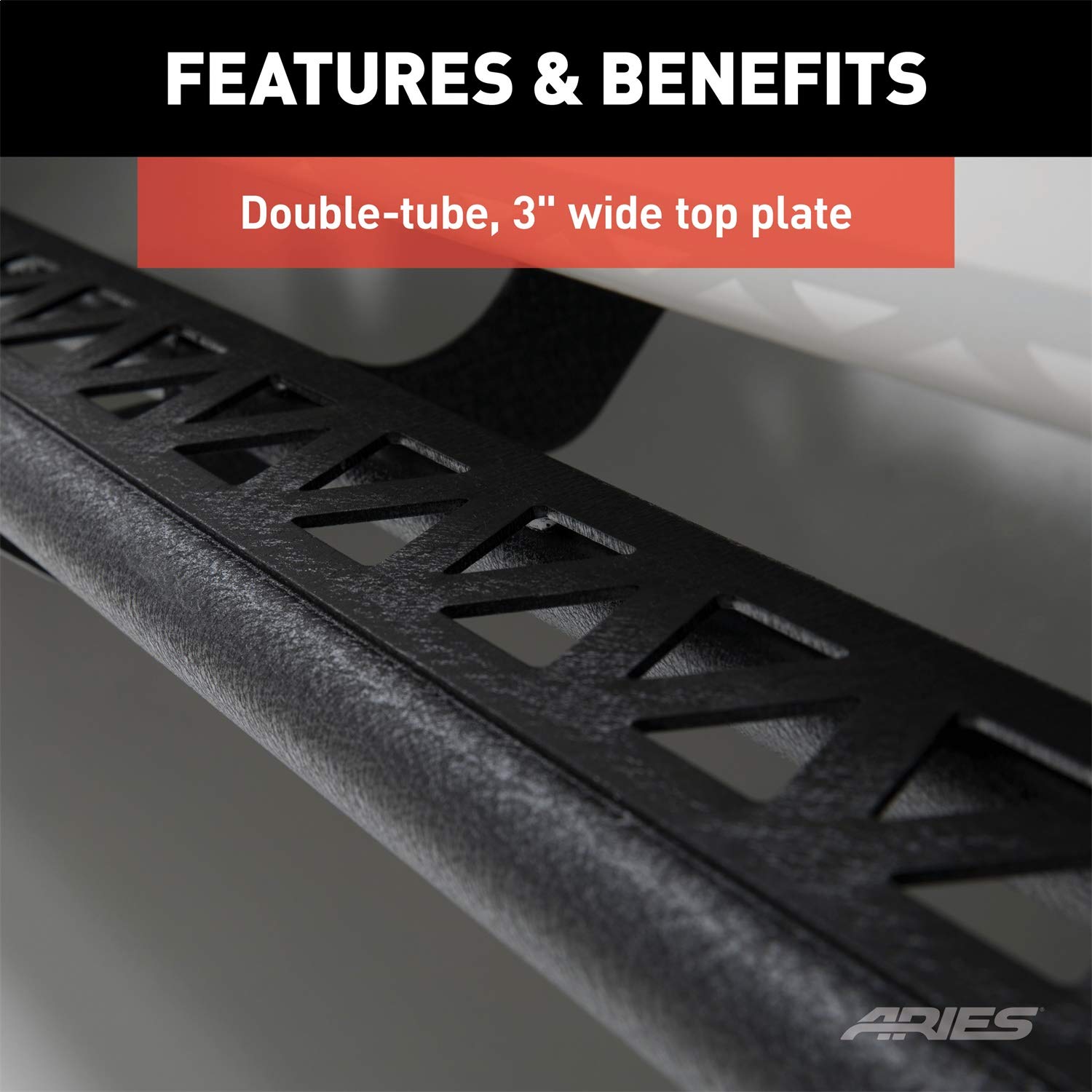 Toyota Tacoma ARIES 2074151 Black Steel Rocker Step Guard Running Boards, Select