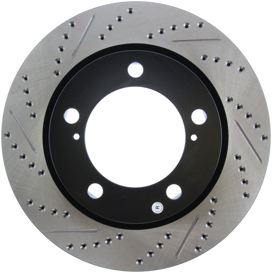 Sport Drilled/Slotted Brake Rotor StopTech 127.44162R (Front Right), 1 Pack