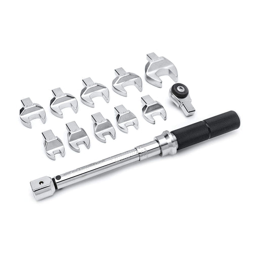 12 Pc. GEARWRENCH 1/4" Drive SAE Open End Interchangeable Torque Wrench Set - 89450