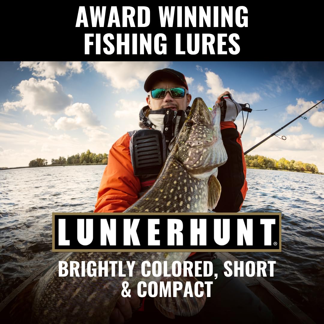 Impact Jolt Lunkerhunt | Crankbait, Deep Diving Hard Bait Fishing Lure | Flat Sided Square Bill, Clear Water, Fresh Water Lure for Bass Fishing, Trout and Spike, Crappie
