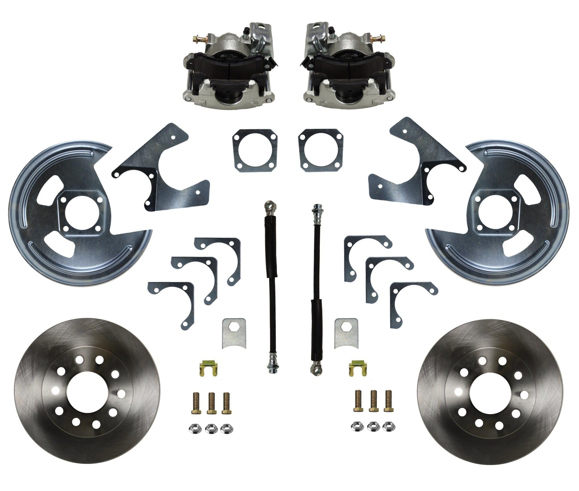 Universal Fit LEED BRAKES Rear Disc Brake Conversion Kit - Gm 10 and 12 Bolt Axles 5 X4.75