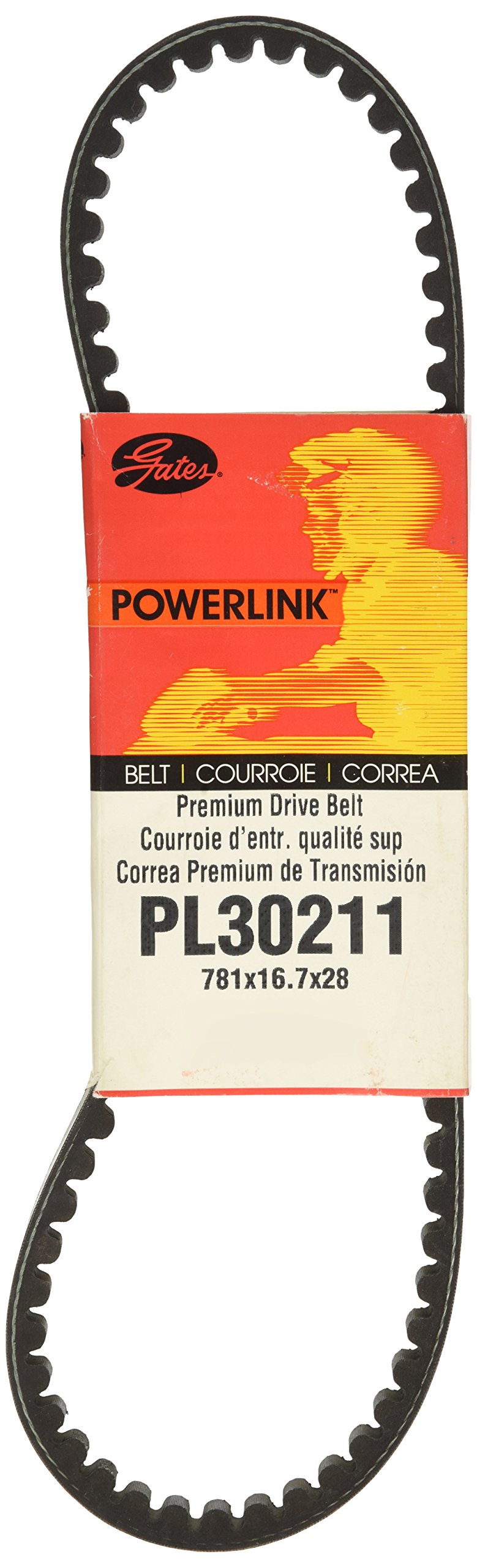Gates Premium PL30211 PowerLink Continuously Variable Transmission (CVT) Scooter Belt