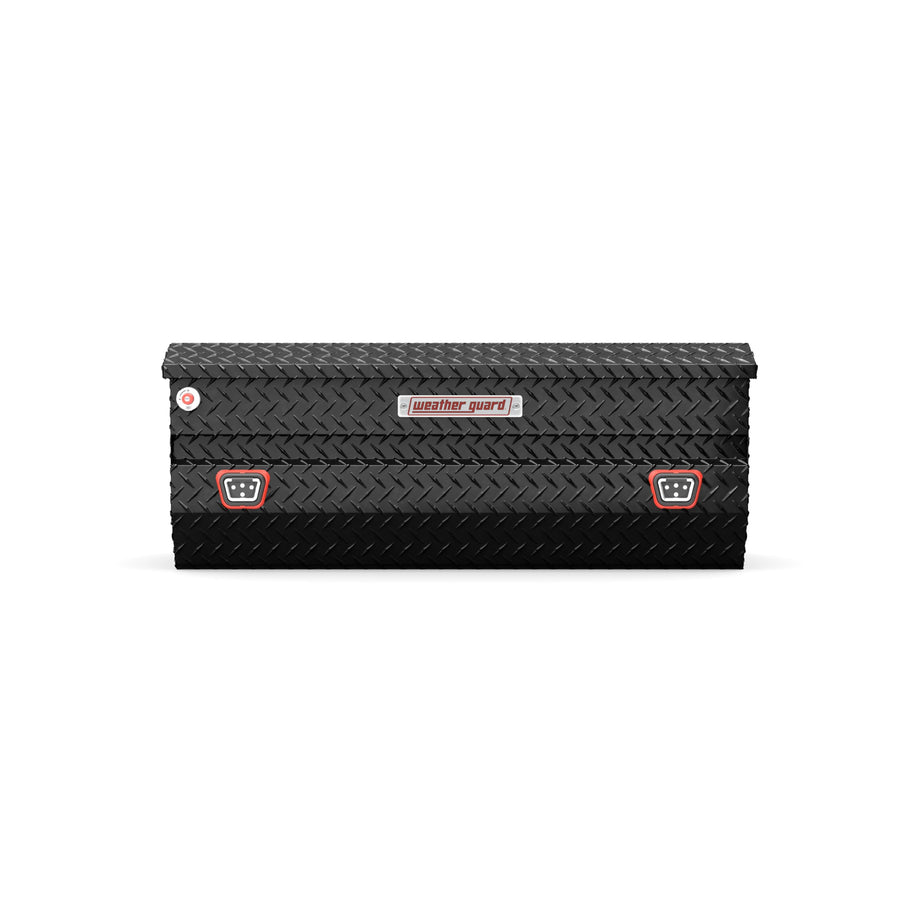 624-5-04 Weather Guard Aluminum All-Purpose Truck Tool Chest, Fits Full and Compact Size Trucks, 8.5 cu ft Storage Capacity (Gloss Black)