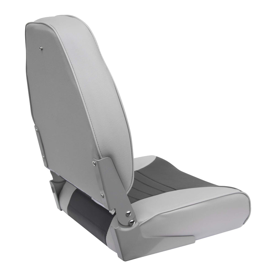 8WD588PLS-664 Wise Standard High Back Boat Seat, Grey/Charcoal