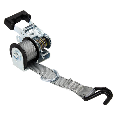 1.5" x 8’ Keeper Mountable Rack Ratchet Tie Down with 500 lbs. Working Load Limit, Ladder and Pipe Rack Straps