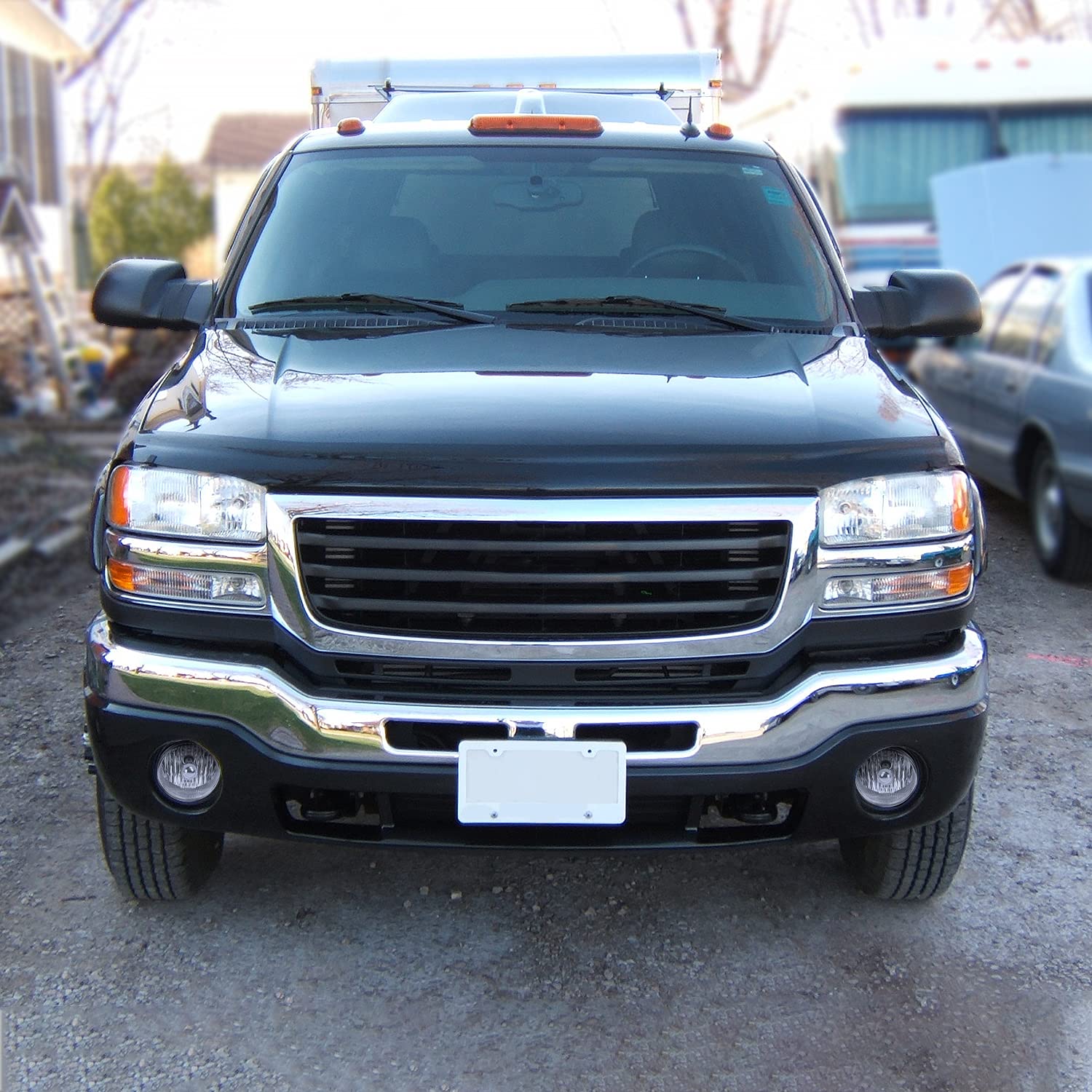 Clear Spec-D Tuning Bumper Driving Fog Lights + Bulbs Compatible with 2003-2006 GMC Sierra 1500 2500HD 3500 Left + Right Pair Assembly