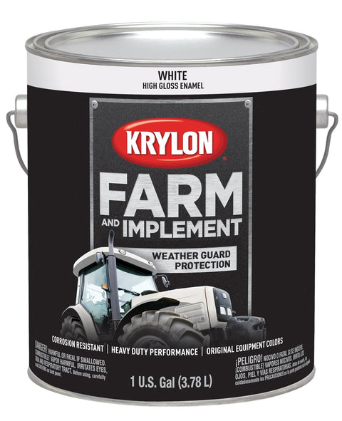 Farm & Implement Krylon Paint Gallons Gloss White 128 Ounces