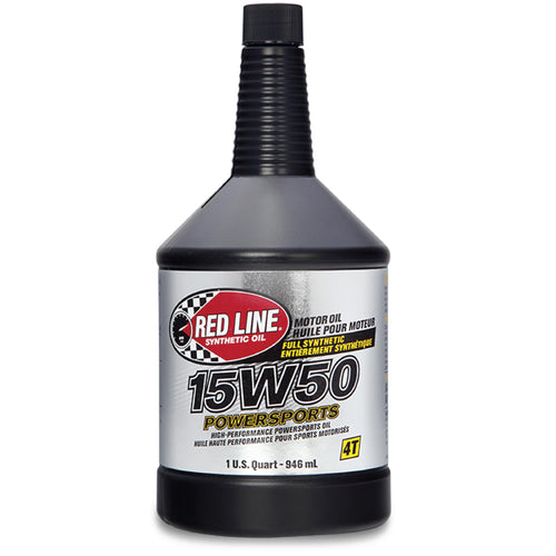 15W50 Red Line Synthetic Powersports Motor Oil - 1 Quart
