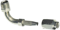 6C5-8RMIX90 Gates Field Attachable for C5C, C5D and C5M Hose, Male SAE 45 Flare Inverted Swivel, 90 Bent Tube, Steel, 5/16" ID