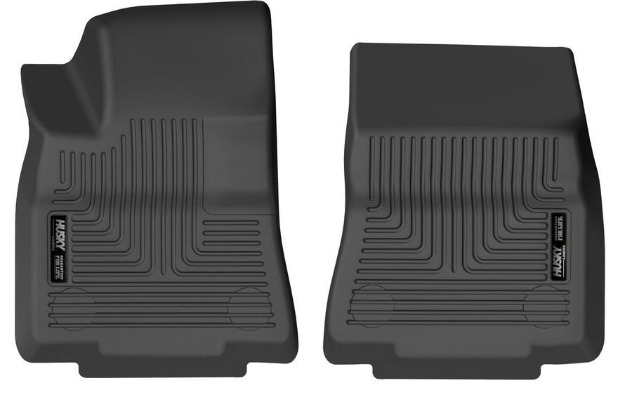 Weatherbeater Husky Liners Floor Mats | Fits 2020-2025 Tesla Y | Front Row, 1-pc Black - 15741