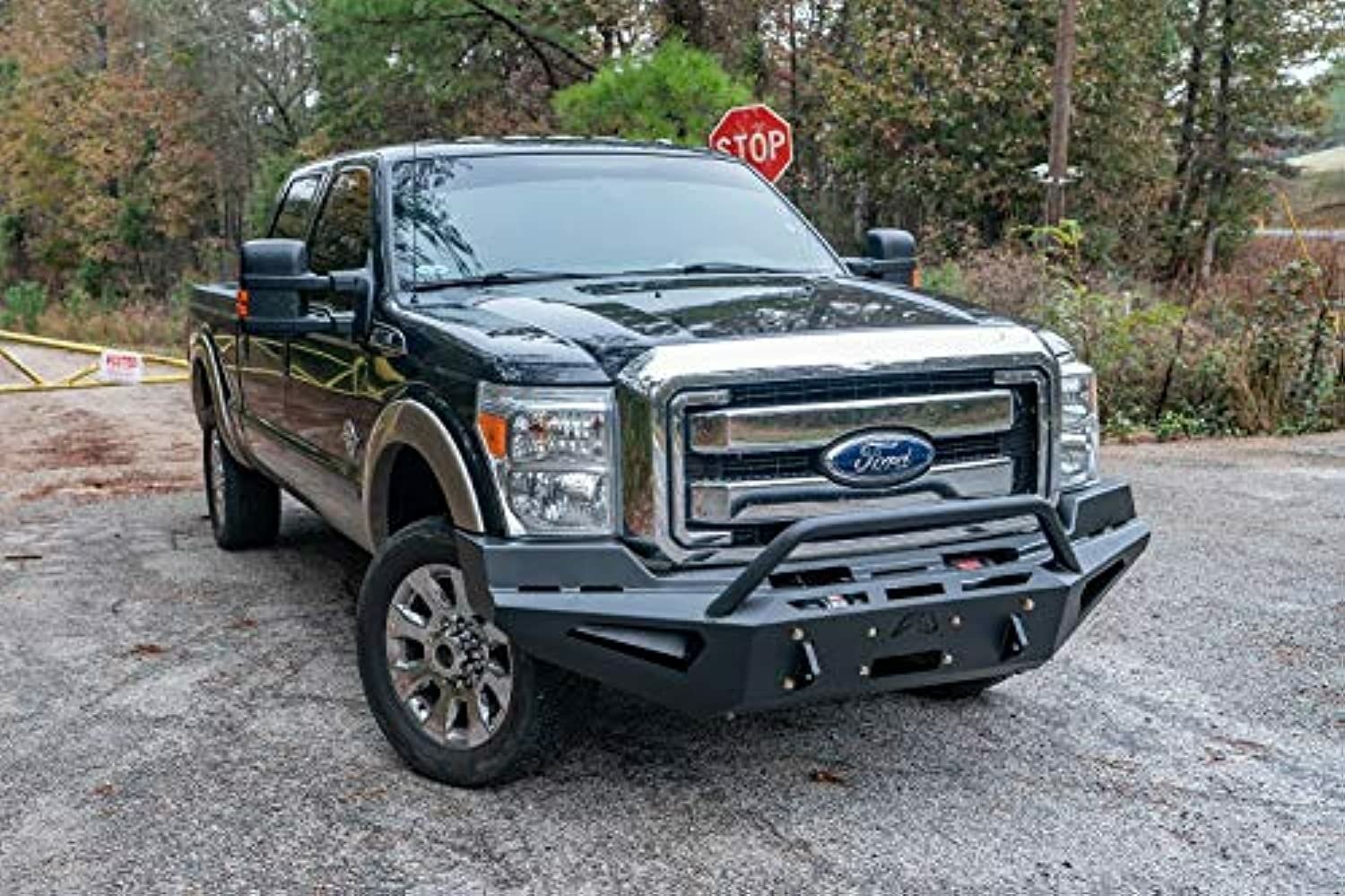 Steel Fab Fours Front Bumper FS11-RS2562-1 Red fits 11-16 Ford F-250 Super Duty - w/Pre-Runner Guard