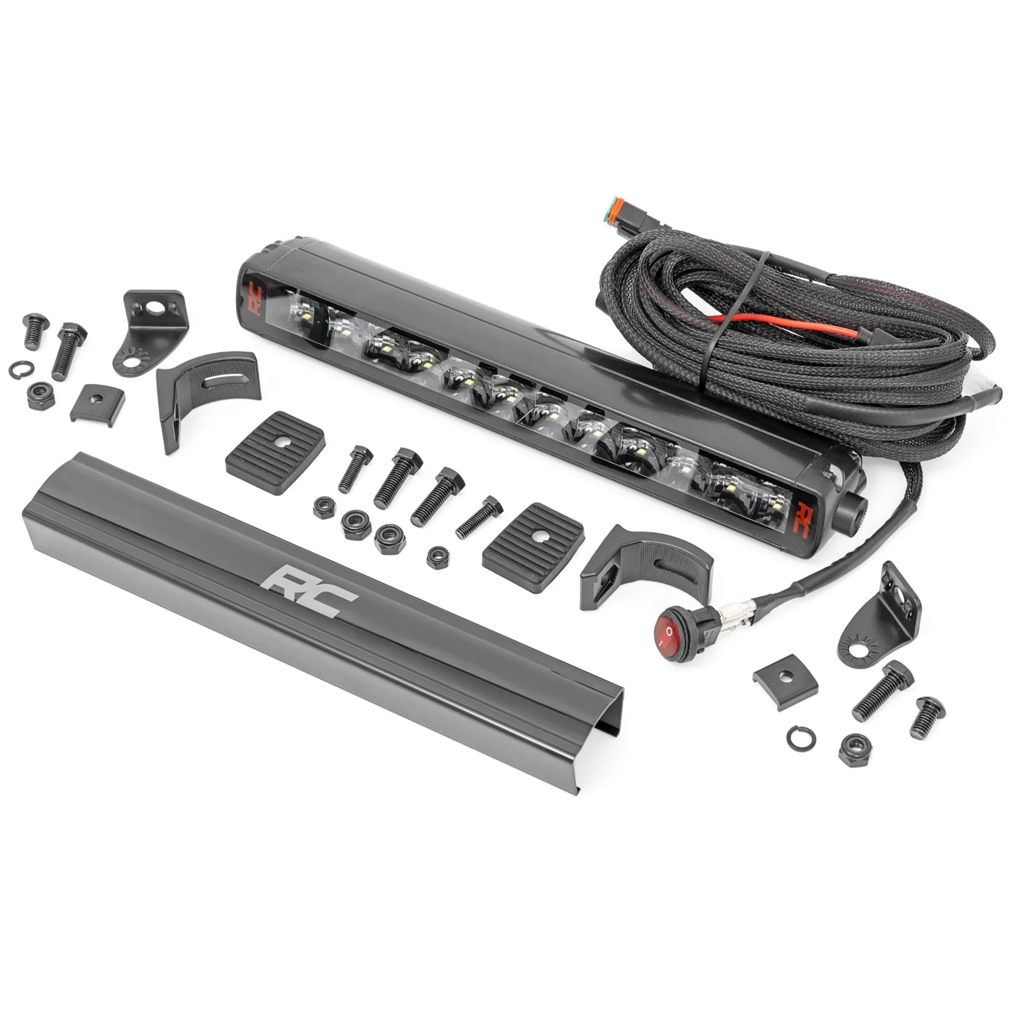 12" Rough Country Spectrum Series LED Light Bar - 60W, 5400 Lumens, 5W Osram LEDs, Combo Spot & Flood Beam, Built for Rugged Off-Road Use
