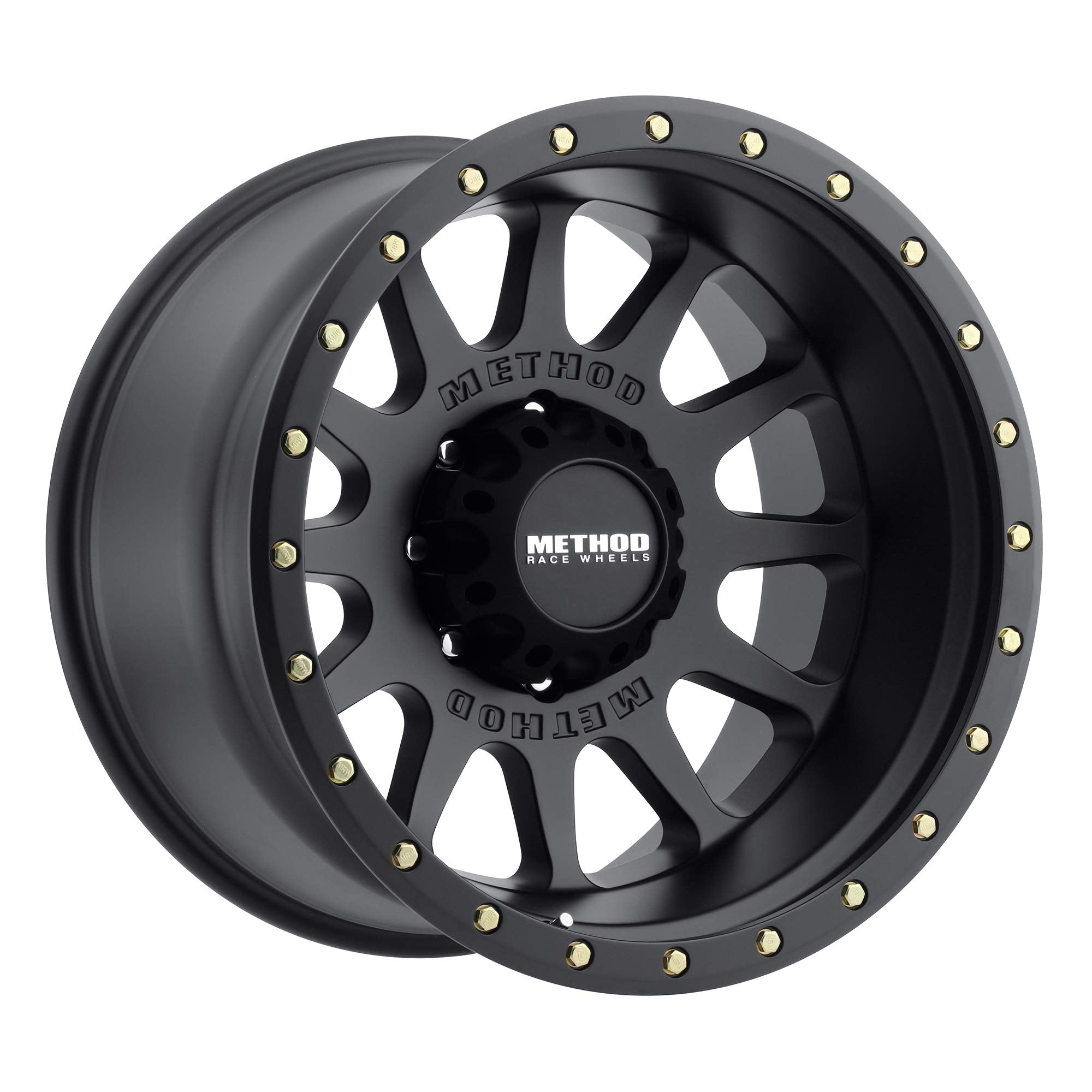 Method Race Wheels 20x10" 605 NV Matte Black 8x170", 24mm offset 4.55" Backspace, MR60521087524N