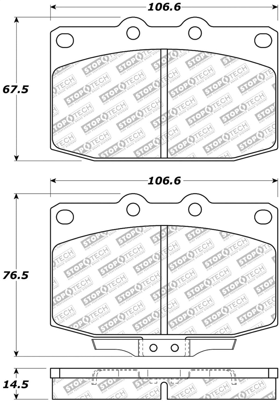 Street Select StopTech Brake Pads 305.03310