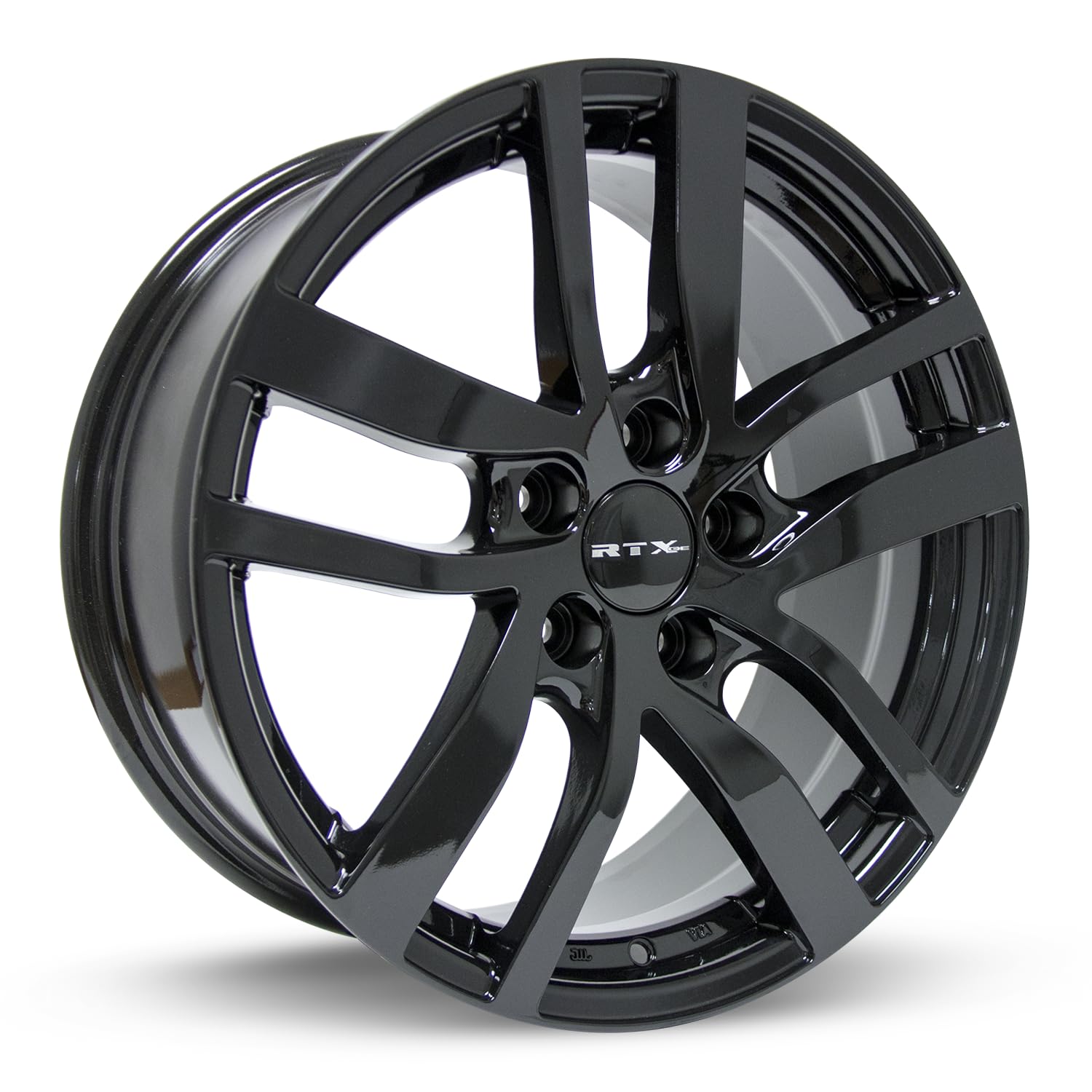 Custom RTX Wheel - 18x8, 45 Offset, 5x120.65 Bolt Pattern, 64.1mm Hub - Gloss Black Rim