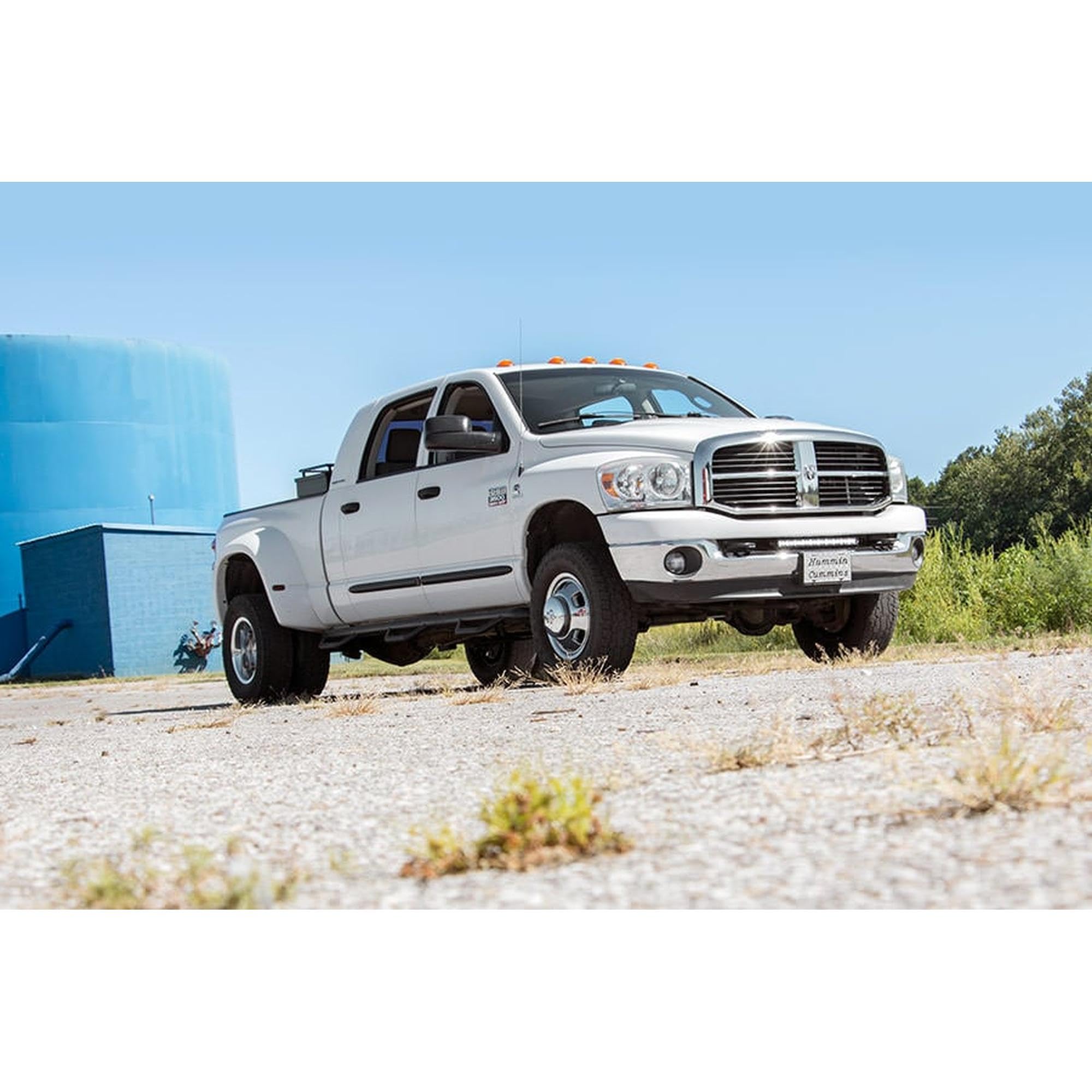 20" Rough Country LED Light Bar Kit for Ram 2500/3500 (2010-2018) - Bumper Mount, 105W Spectrum Series, 9,450 Lumens, Combo Spot & Flood Beam