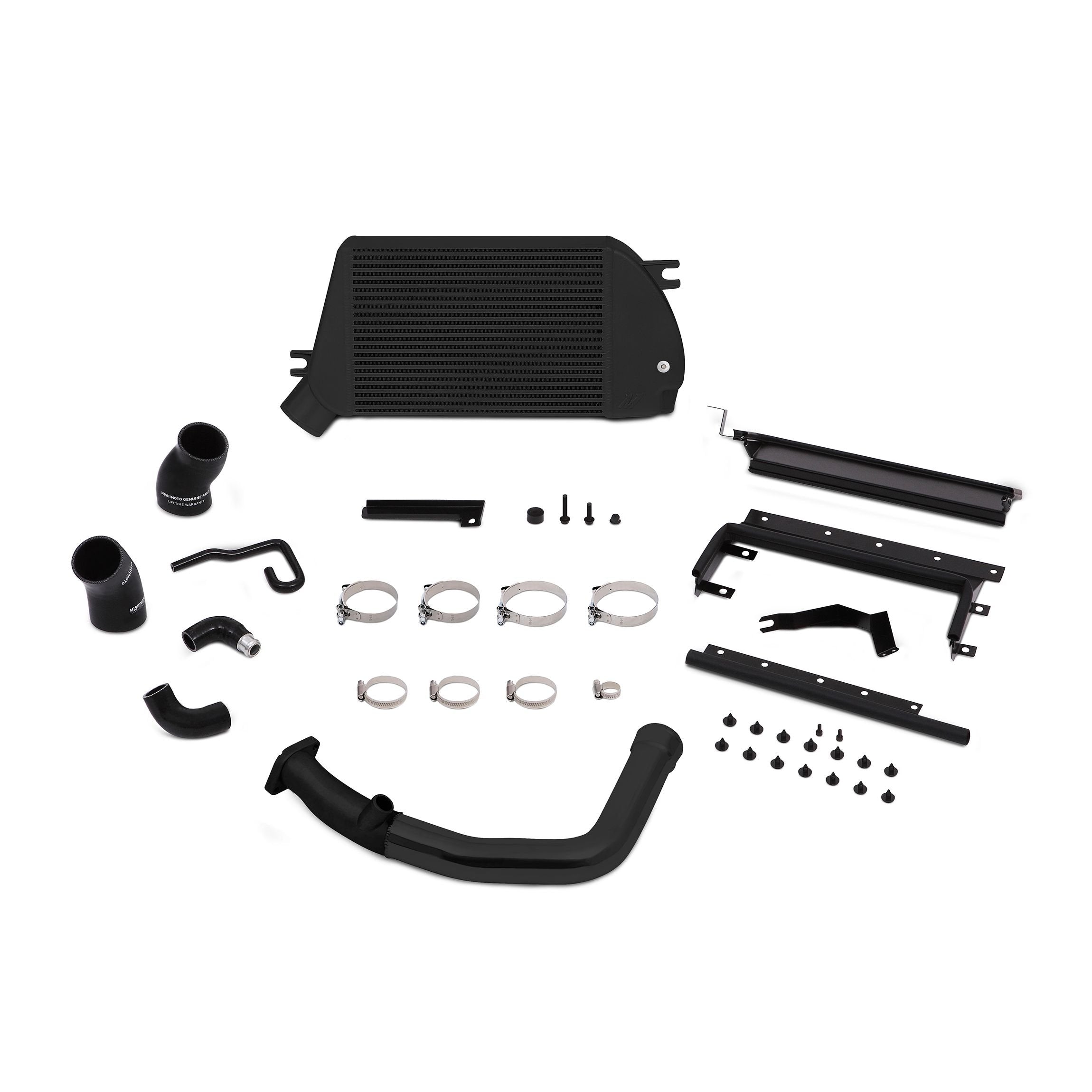 Mishimoto Top-Mount Intercooler Kit MMTMIC-WRX-15BBK Fits Subaru WRX 2015-2018 Black, Black